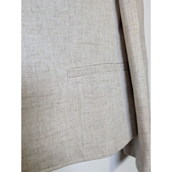 Vintage Evan Picone Skirt Suit 12 Linen Blend Glamoratti Power Suit ILGWU USA - Picture 12 of 16